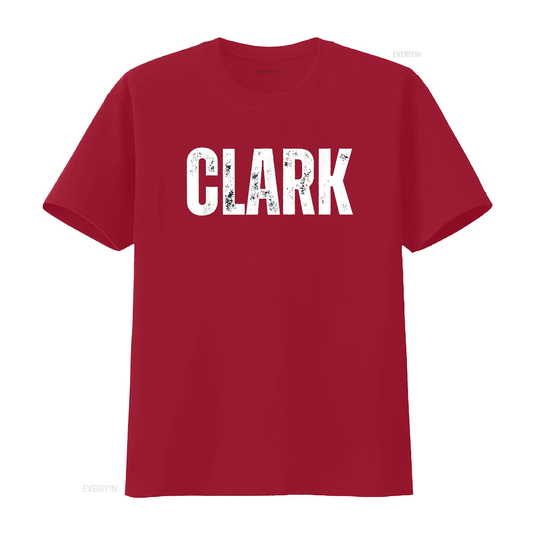 Футболка Clark винтажная Стирка Дышащая Повседневная Универсальная Эластичная дизайнерская одежда Удобная мода Мягкая мужская Унисекс S