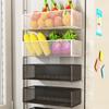 Metal Refrigerator Magnetic Shelf No-Punch Multifunctional Refrigerator Rack Square Durable Kitchen Storage Shelves