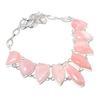 Rose Quartz Gemstone Handmade 925 Sterling Silver Jewelry Necklace 18" SU-9841
