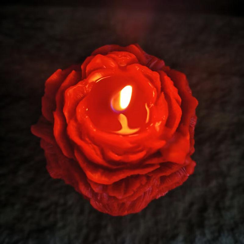 48° Rose Smell Cryogenic Candle Yilan Mild Wax Solution Soybean Wax Joyful Candles for Romantic Gift