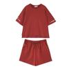 Sporty Fashion Set - Women's Short Pants with Short-sleeved T-shirt, Two-piece, Loose Fit