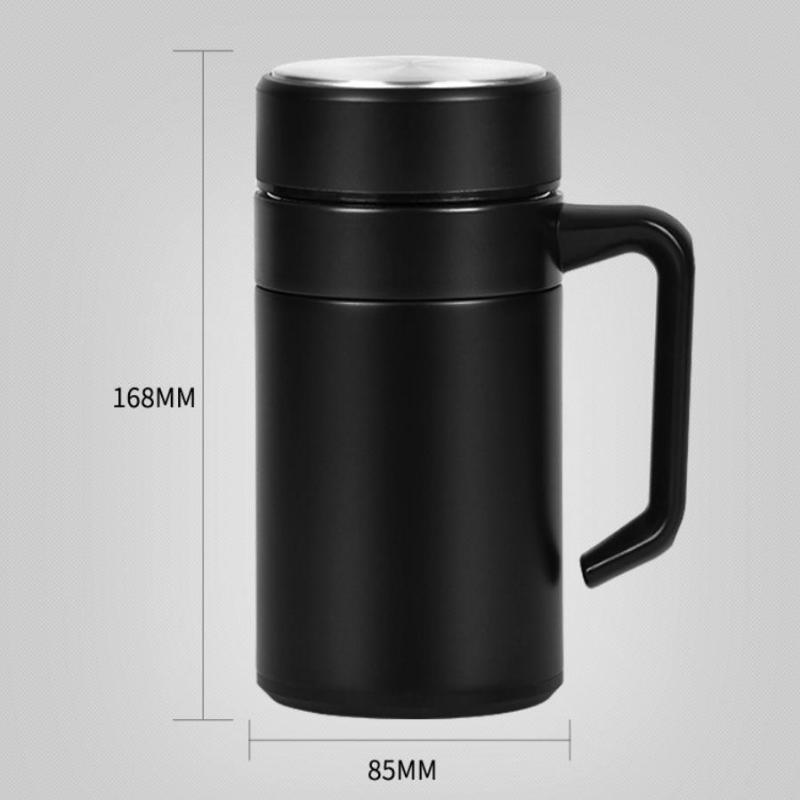 Stainless Steel Coffee Mug 450Ml Insulation Water Bottle Cups Tumbler Thermos With Handle For Office