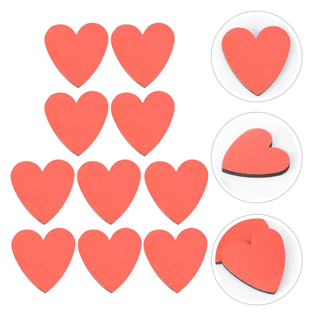 10 Stück Herzförmige Kühlschrankmagnete Bunte Große Magnetaufkleber für Kühlschrank Büro Heimdeko Adsorption