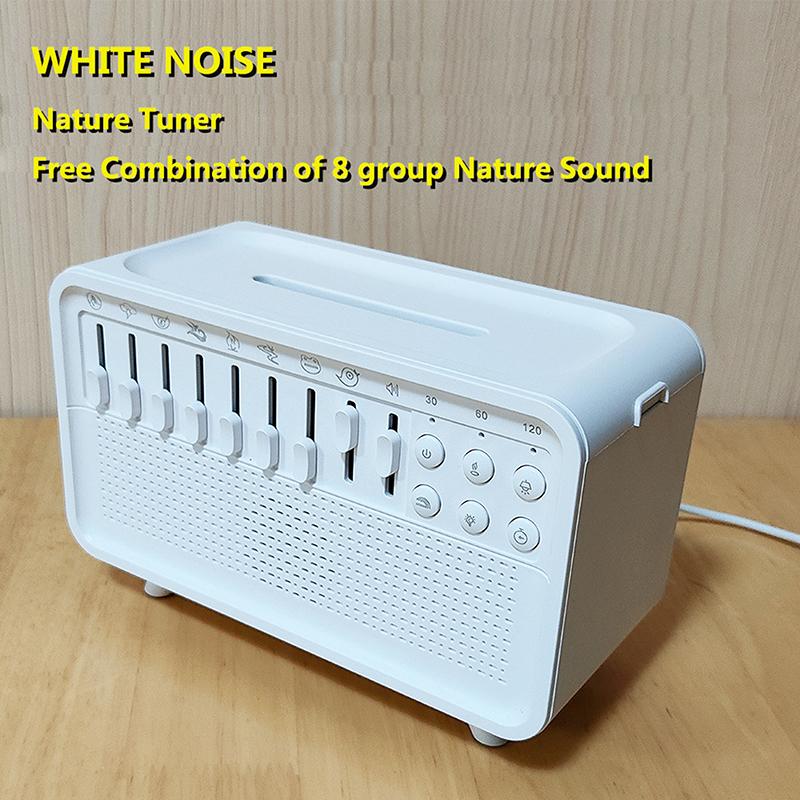 Portable White Noise Bluetooth Speaker Nature Sound Sleep Aid Music Box Wireless Stereo Mp3 Music Player Support Timed Shutdown