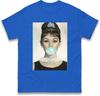 Audrey Hepburn Tshirt Bubblegum Breakfast At Tiffanys White Classic Movie Gift