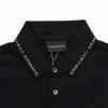 Emporio Armani Solid Color Logo Letter Collar Casual Short Sleeve Polo Shirt Men Tops Black 3H1FL9-1JPTZ-F980