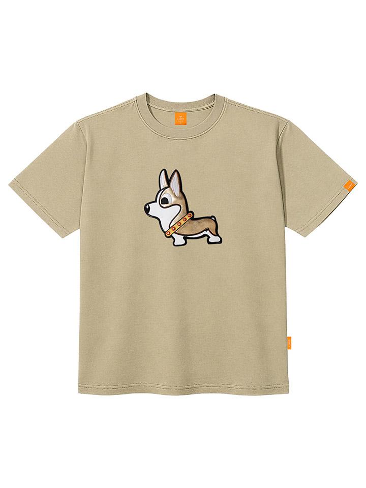 Ellamo Gold Corgi Short Sleeve T-Shirt Unisex Plus Size S~4Xl (Type A)
