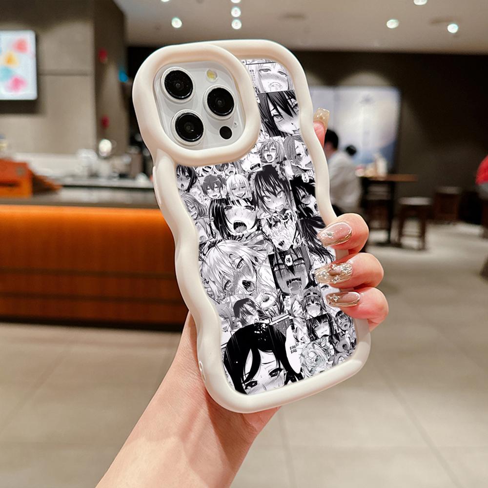 Ae81 Hentai Harajuku Anime Girl art Protective Phone Cases for Samsung S24 Plus S23 Ultra A14 A55 A06 Honor Motorola OnePlus Big Wave TPU Back Cover