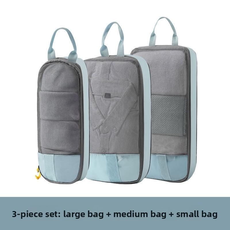 3-Piece Compression Travel Storage Bags Set Large Oxford Fabric Packing Organizer for Clothes Underwear Suitcase 4286₽