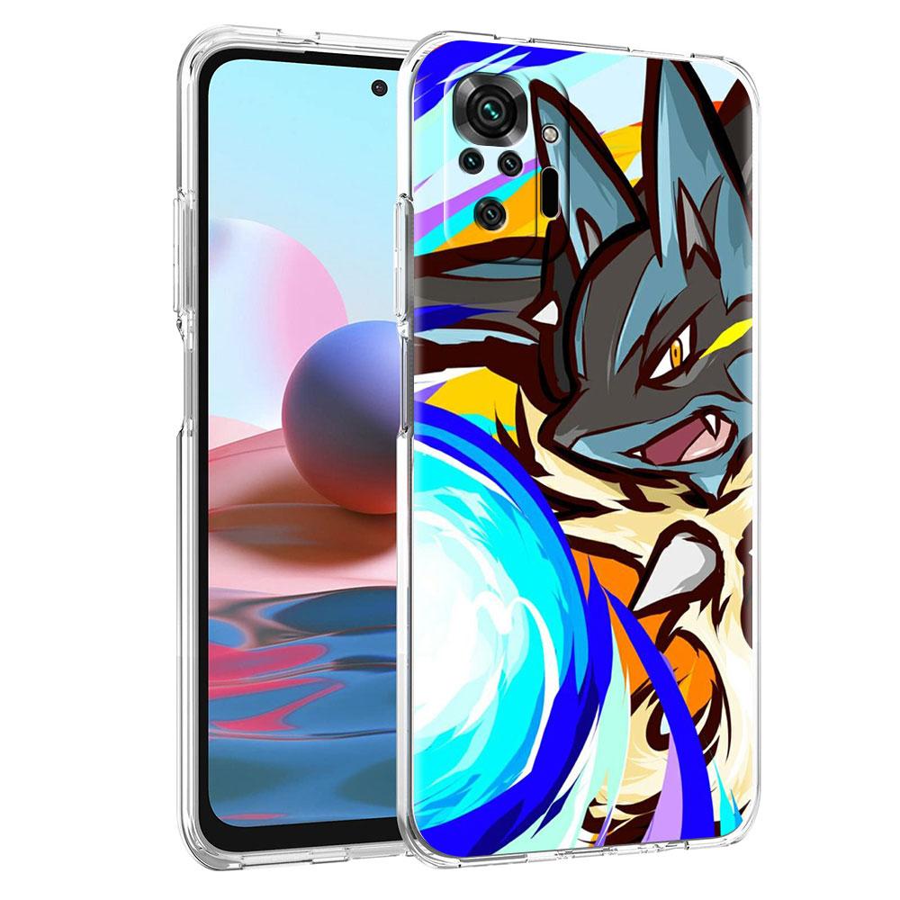 

Прозрачный чехол с изображением аниме «Покемон» для Xiaomi Redmi Note 10 9 8 Pro 10S 9S 11 9A 9C 9T K40 10C 7 8T, мягкий силиконовый чехол для телефона Fundas Redmi K40 Pro