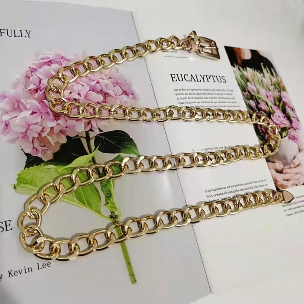 European and American Jewelry Simple Thick Chain Fashion Belt Body Chain Personalized Punk Chain Single-layer Trouser Chain