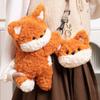 Borsa a tracolla in peluche di volpe carina per bambine, borsa a tracolla messenger mini portamonete Kawaii a cartoni animati