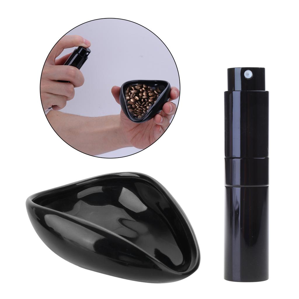 Pohodlná sada pro dávkování kávy Keramické podnosy na šálky Plastová rozprašovací láhev Potřeby pro přípravu kávy Ideální pro přesné vaření