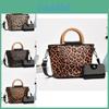 Trendy Animal Print Mother And Child Bag Set Featuring Spacious Design And Elegant Style