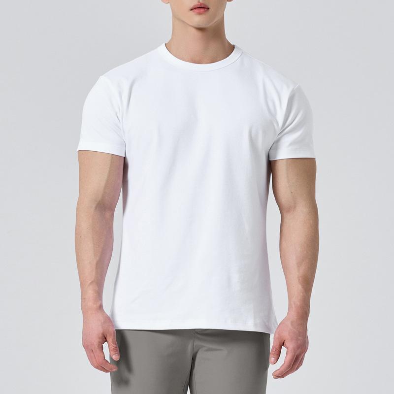 Summer Heavy Cotton Loose Round Neck T-Shirt Short Sleeve Men'S Student Couple Casual Versatile Cheap