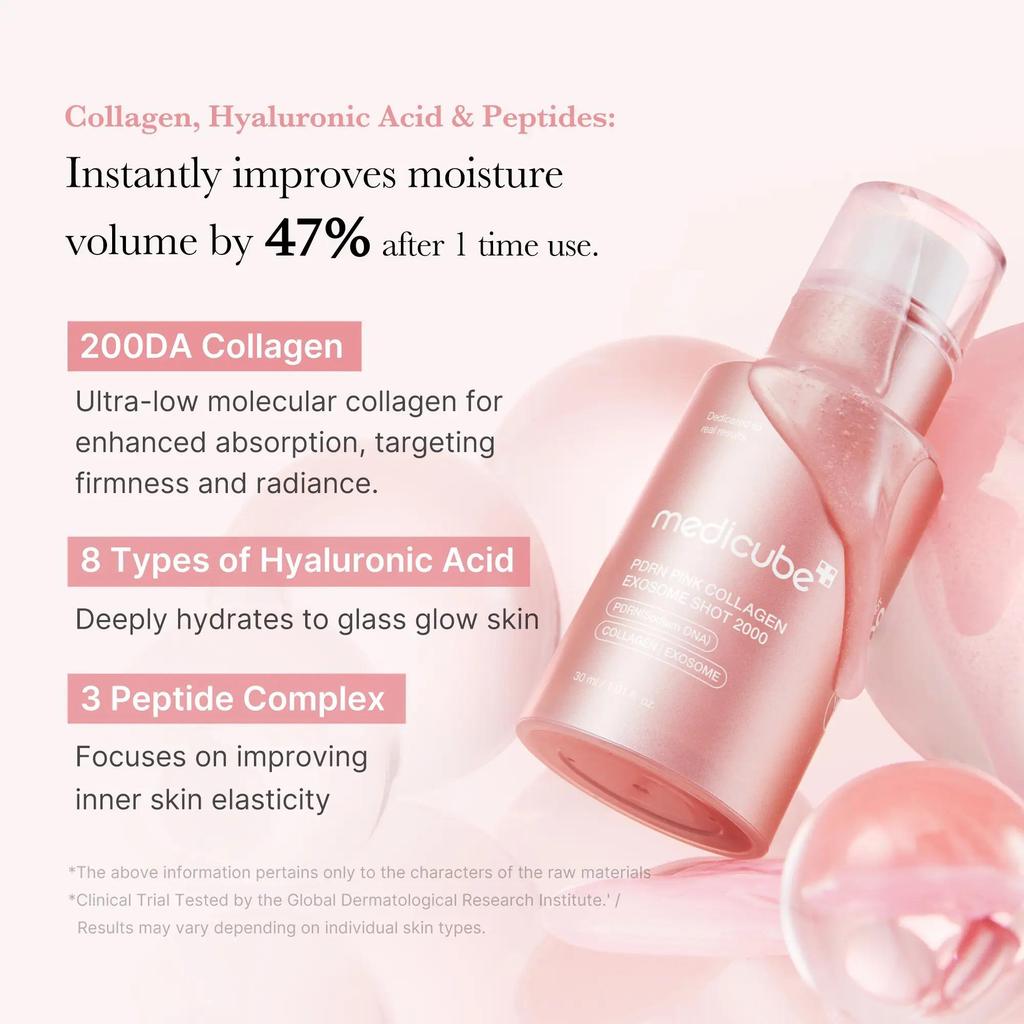 Medicube PDRN Exosome Shot Serum | Liquid Skin Booster | Exosome, Salmon DNA PDRN, Spicules