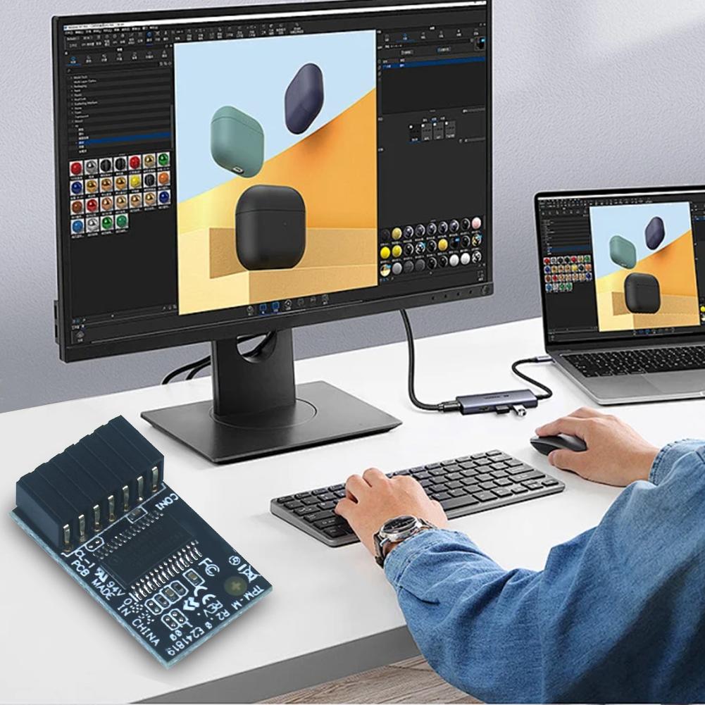 For Asus TPM-M R2.0 TPM Module LPC 14-1 Pin The Trusted Platform (TPM) Module 15x25mm TPM-M R2.0 Hardware Security Chip for Asus