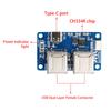 USB 2.0 Hub 1 to 4 Port Hub Splitter Module USB Dual-Layer Plug-and-play Driver-free for Windows 500mA fuse Protection Type-C