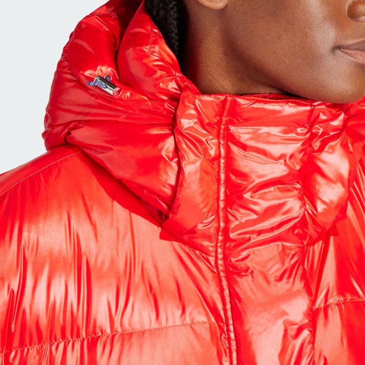 Adidas Originals Puffed Throw-Over Hooded Jacket Women Outerwear Bright-Red IR7114