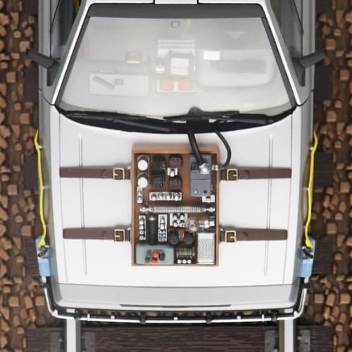 Aoshima Bunka Kyozai (AOSHIMA) 1/24 Movie Mecha No. BT-04 Back to the Future Part III Time Machine Railroad Plastic Model (Car)