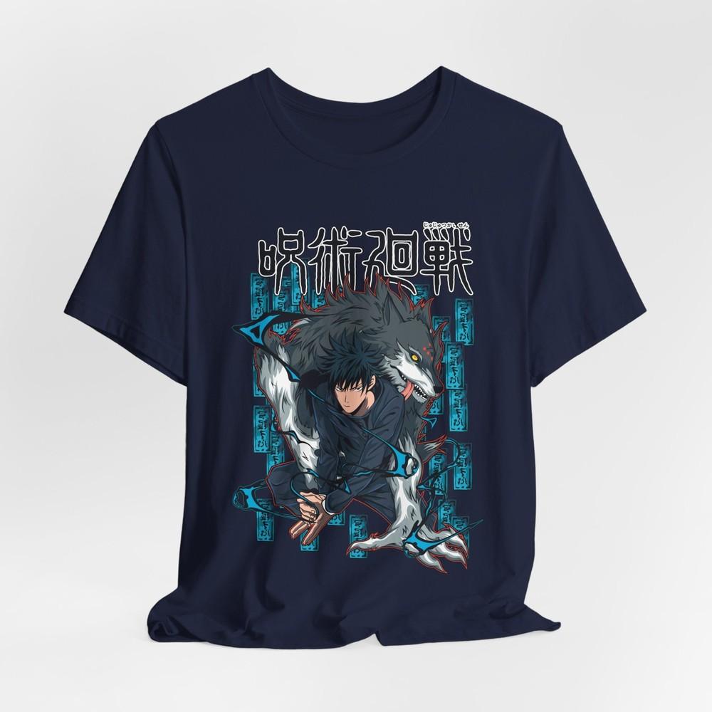 Custom JJK Megumi Fushiguro T-Shirt | Anime Graphic Character Tee XL