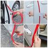 ABOOFAN Car Door Mall, Red, 15.7 inches (400 cm), U-Shaped, Built-In Steel Billet, Edge
