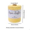 Cotton Raffia Yarn 328 Yards Lightweight Round String Soft for Crocheting Bags DIY Crafts Beach Hat