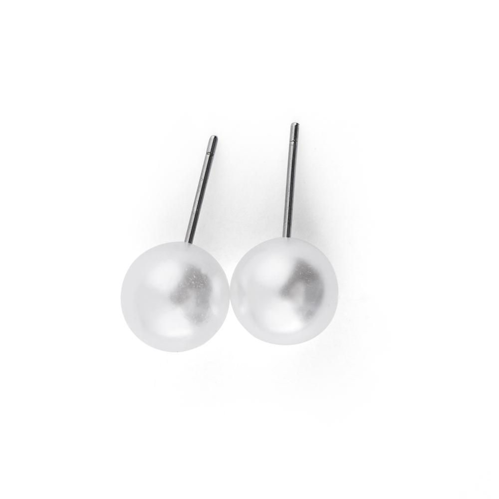 Round Shape Round Ball Earrings 4mm 5mm 6mm 8mm 10mm 12mm Ear Stud New Pearl Earrings  Party