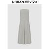 UR Women's Solid Sleeveless A-Line Dress