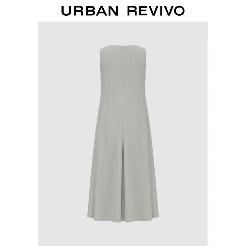 UR Women's Solid Sleeveless A-Line Dress