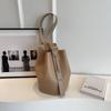 LEFTSIDE Retro Small Solid Color Leather Shoulder Bags for Women 2023 Designer Korean Fashion Female Handbags Underarm Bag