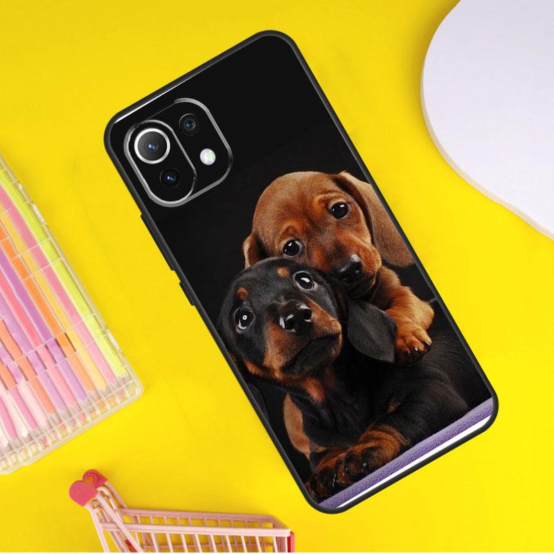 Mops sitzend mit Fliege Rosen Hülle für Xiaomi 14 13 Ultra 11T 12T 13T 14T Pro POCO X7 Pro X3 X5 F3 F5 F6 M6 X6 Pro Hülle