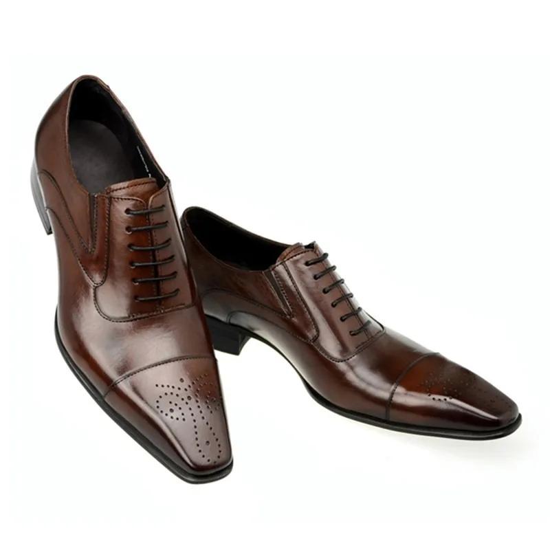 38-48 Oxford Shoes Man Elegante Dress Wedding Shoes For Man Suit Men Pointed Toe Shoes New Arrival