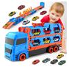 Childrens Large Track Car Set With Collapsible Metal Vehicles For Indoor Play And Development