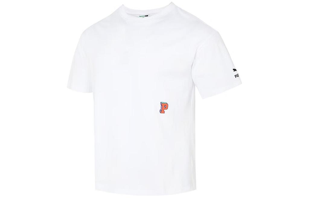 PUMA Drop Shoulder Sleeve T-Shirt Unisex White 623249-02