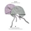 Cat Brother Kids' Polka Dot Lace-up Knit Hat with Ear Protection - Autumn/Winter Fashion for Boys and Girls