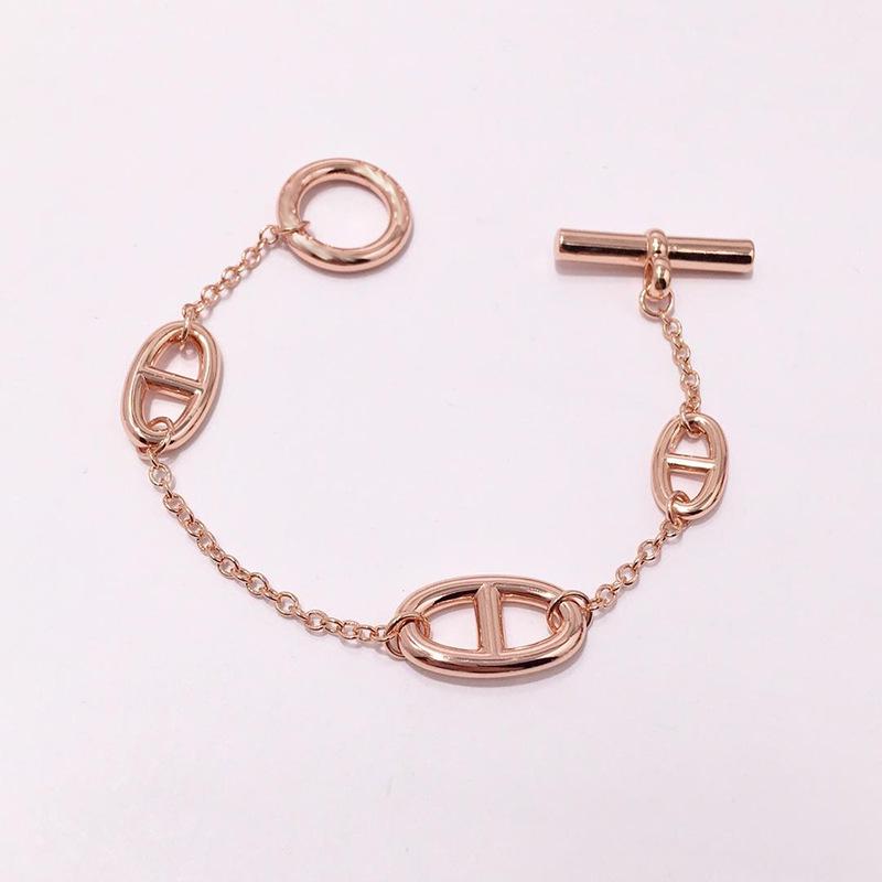 

Модный браслет в виде полого свиного носа: Европейская, американская, японская, корейская мода розового золота