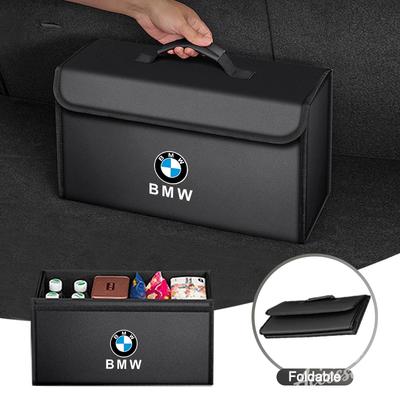 MLKL5 Carbon Fibre Car Trunk Travel Storage Box Large Storage Case For E46 E90 E60 F30 F10 E39 E36 F20 E87 E90 E70 E91 E30 Sticker