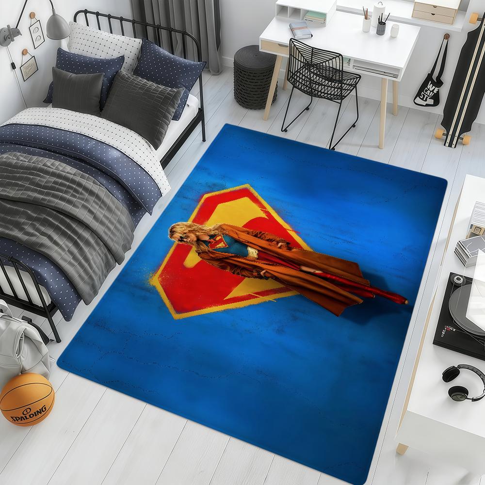movie cool art S-Supergirl ML hogar Bedside Rug Kitchen Bath Floor Mat Hallway Balcony Carpet Entrance Doormat Decor Home