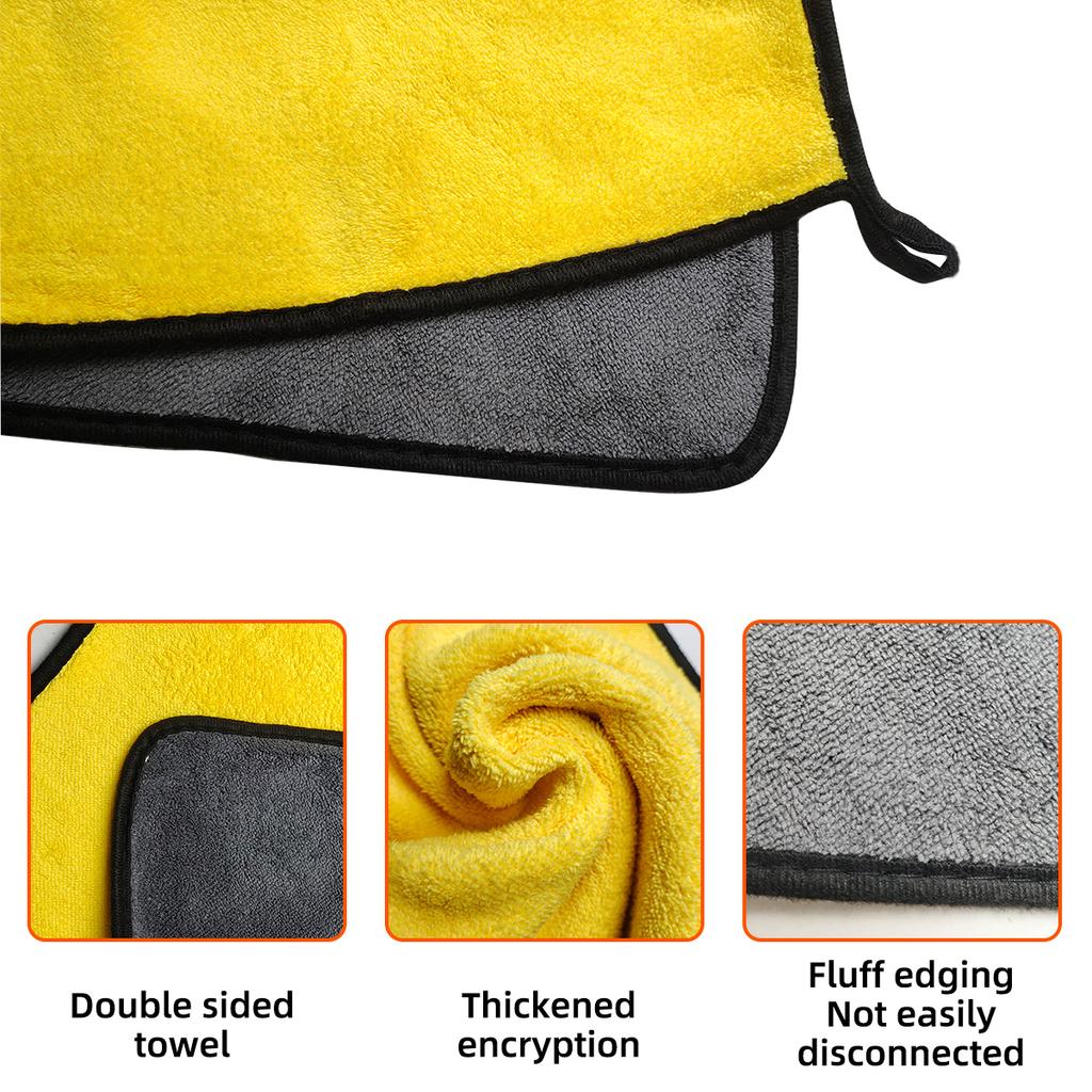 Ultra thick car ultra-fine fiber cleaning towel, polished and waxed car detail towel, household cleaning towel