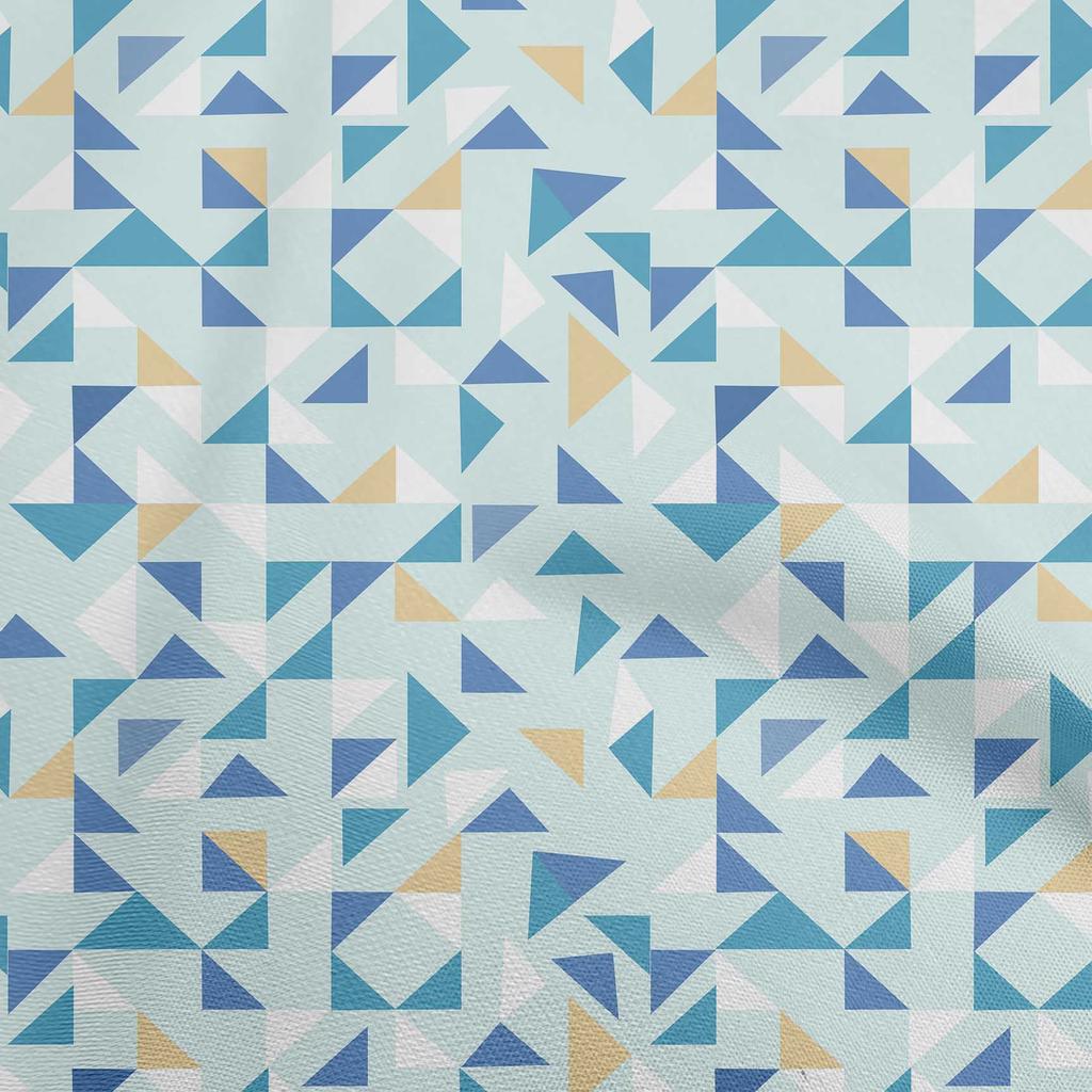 oneOone Cotton Flex Beige Stoff Geometrischer Nähstoff Meterware Bedruckt DIY Kleidung Nähzubehör 40 Zoll