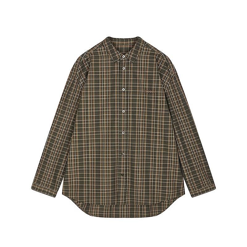 CROQUIS Men's 2025 Autumn Long-Sleeve H-Line Collared Shirt