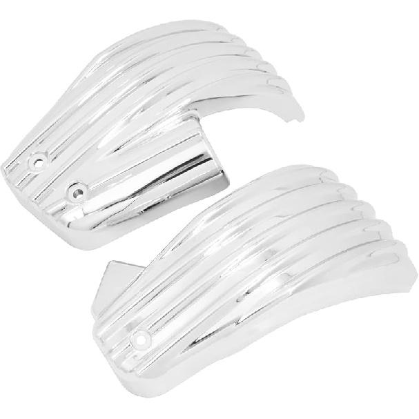 Battery Side Fairing Covers Chrome Left & Right Panels Fit for Harley M8 Softail Breakout FXBR FXBRS Fat Boy FLFB FLFBS 2018-2023