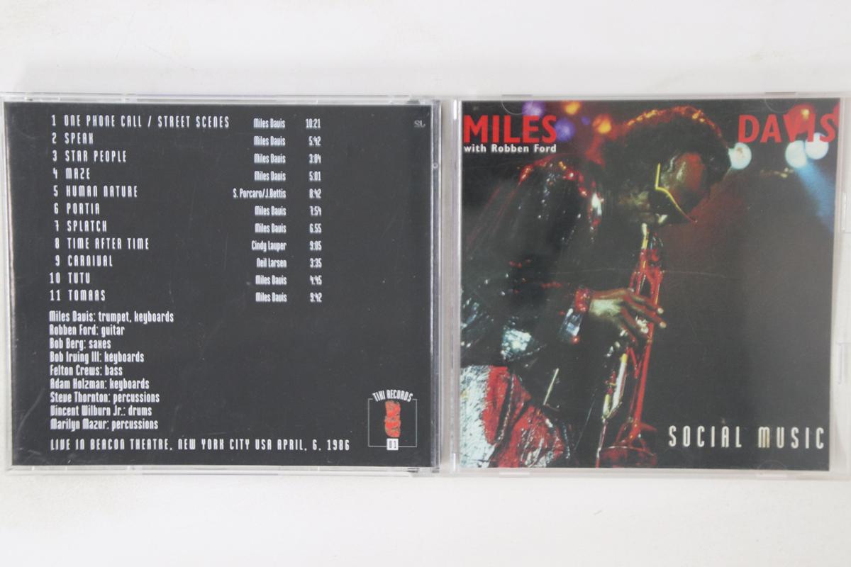 

CD MILES DAVIS - Social Music TR01 TIKI 1994 Unknown Jazz Used