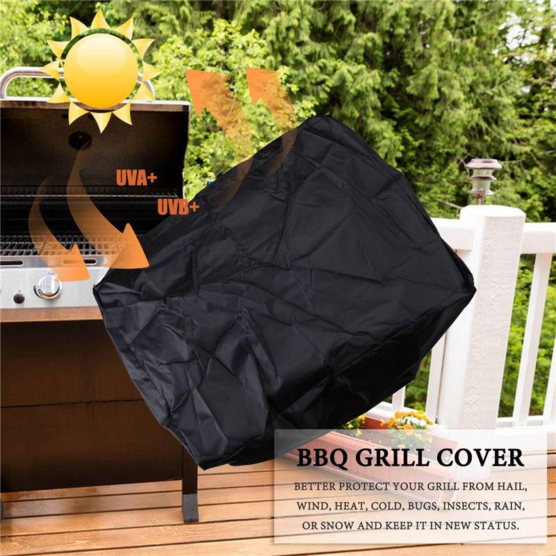 2025 Trend Waterproof BBQ Cover Barbeque Rolling Cart Grill Cover For Weber Q1000 Q2000 Series Protector ,UV Resistant