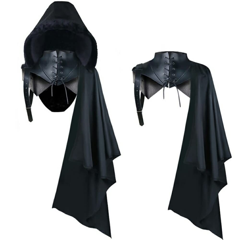 AiO JAPAN Cosplay Thief Cape, Medieval Cloak, Knight Armor, Vintage Women's Haro Traveler