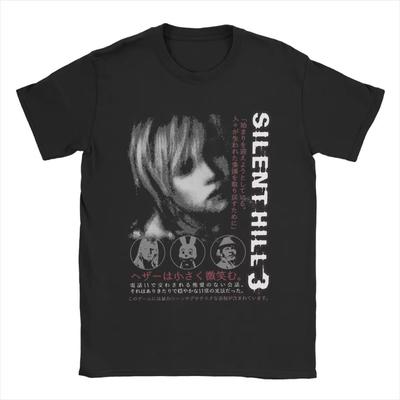 Koszulka męska Silent Hill 3 Leisure Pure Cotton Koszulka z krótkim rękawem Koszulki z okrągłym dekoltem Ubrania letnie