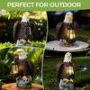 Weather-Proof Eagle Garden Statue Resin Material Bird Sculpture Ornament  Yard Decor