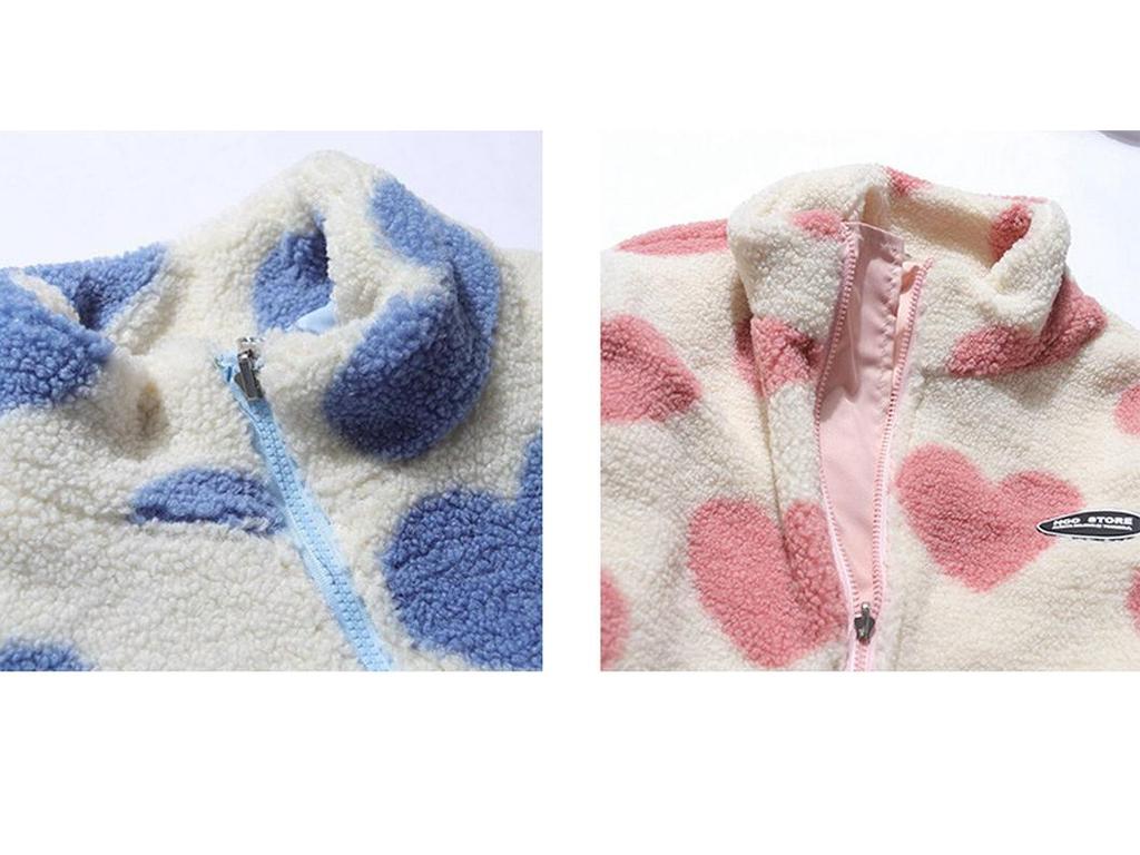 Unisex Lamb Wool Fleece Reversible Jacket: Stand-Up Collar, Warm, Autumn/Winter Fashion.