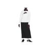 Nike Sportswear Club Fleece Logo Print Pullover Sweatshirt Women Tops White DQ5833-100
